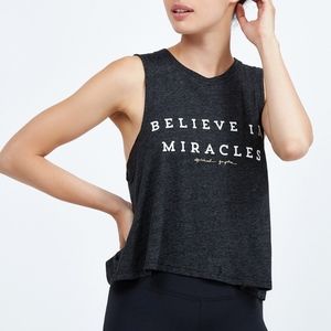 Spiritual Gangster Believe in Miracles Crop Tee